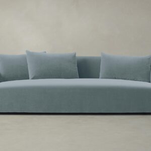 The Lenox Sofa - Performance Velvet Sky