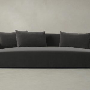 The Lenox Sofa - Performance Velvet Slate