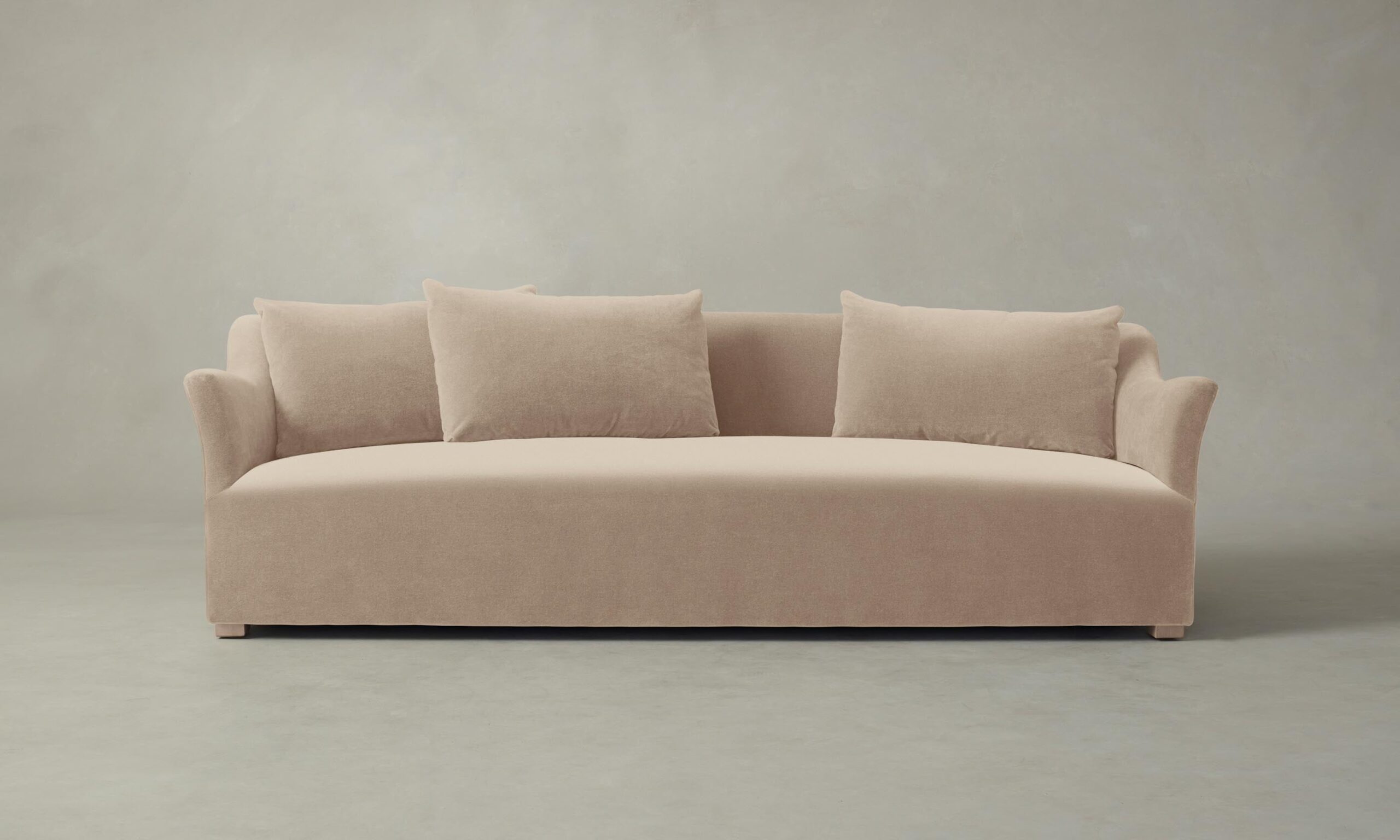 The Lenox Sofa - Performance Velvet Taupe