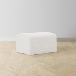 The Leonard Ottoman - Performance Woven Chenille Lace