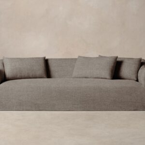 The Leonard Sofa - Heritage Belgian Linen Agate