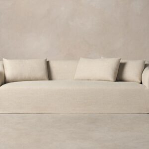 The Leonard Sofa - Heritage Belgian Linen Husk