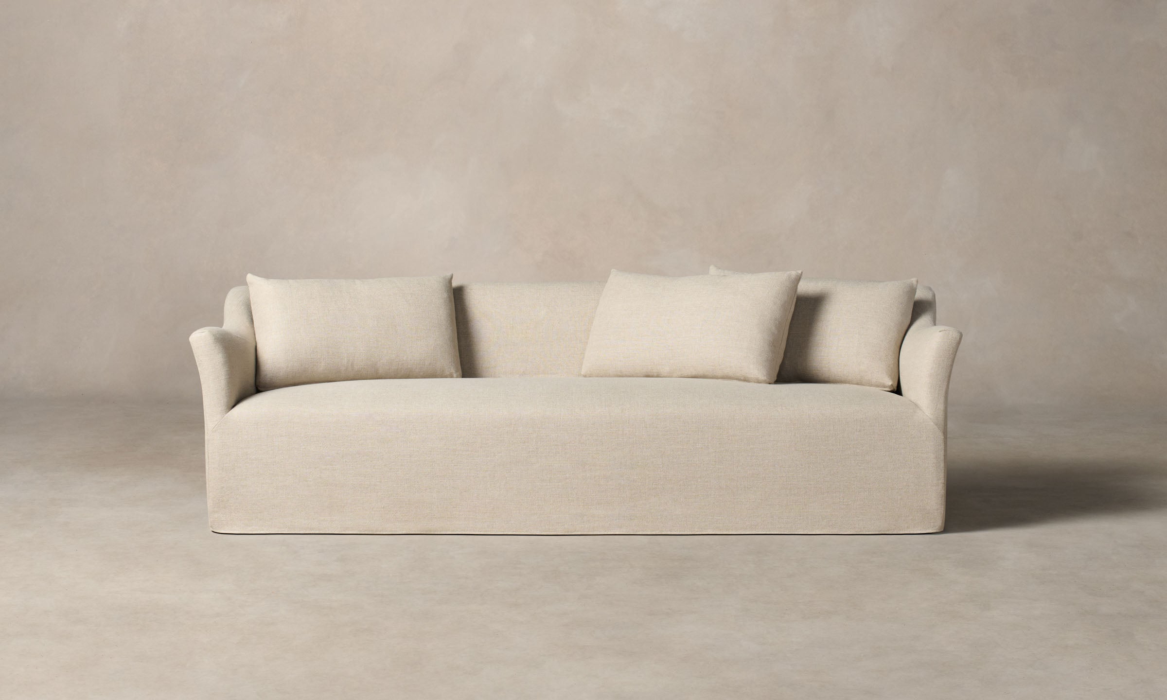 The Leonard Sofa - Heritage Belgian Linen Husk