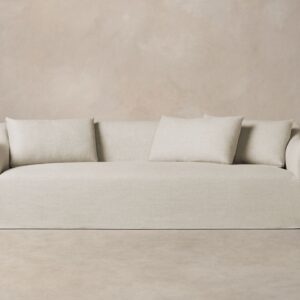 The Leonard Sofa - Heritage Belgian Linen Alder