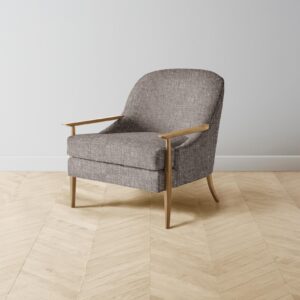 The Leroy Chair - Heritage Belgian Linen Carob