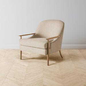 The Leroy Chair - Heritage Belgian Linen Husk