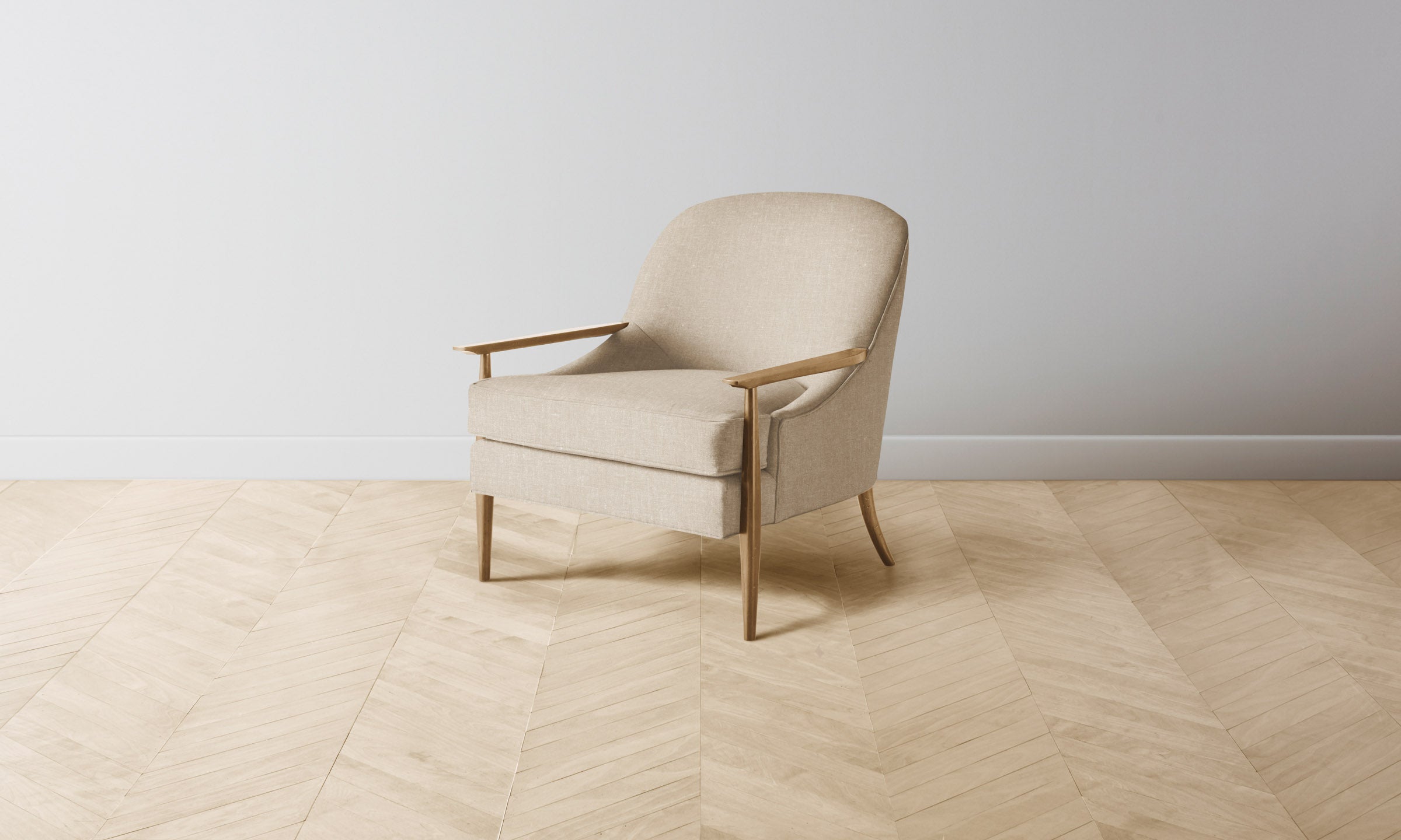 The Leroy Chair - Heritage Belgian Linen Husk