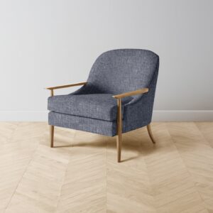 The Leroy Chair - Heritage Belgian Linen Lake
