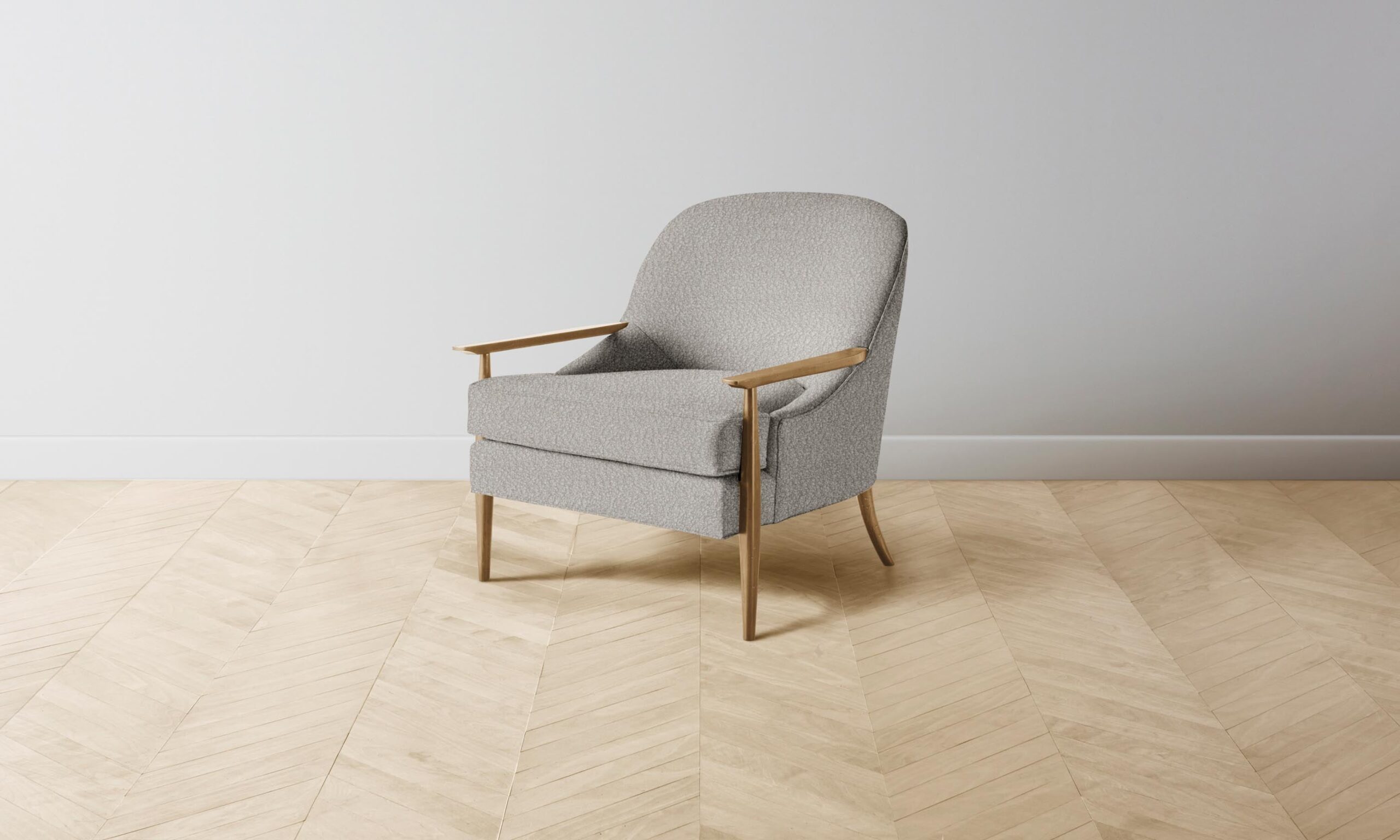 The Leroy Chair - Italian Bouclé Fossil