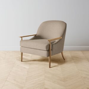 The Leroy Chair - Italian Brushed Wool Fox