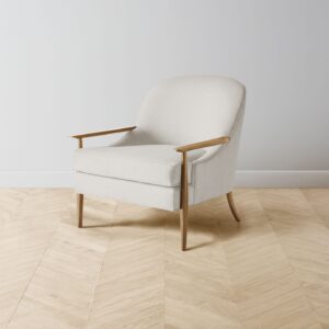 The Leroy Chair - Italian Brushed Wool Vanilla