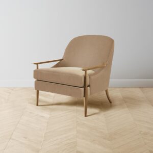 The Leroy Chair - Mohair Almond
