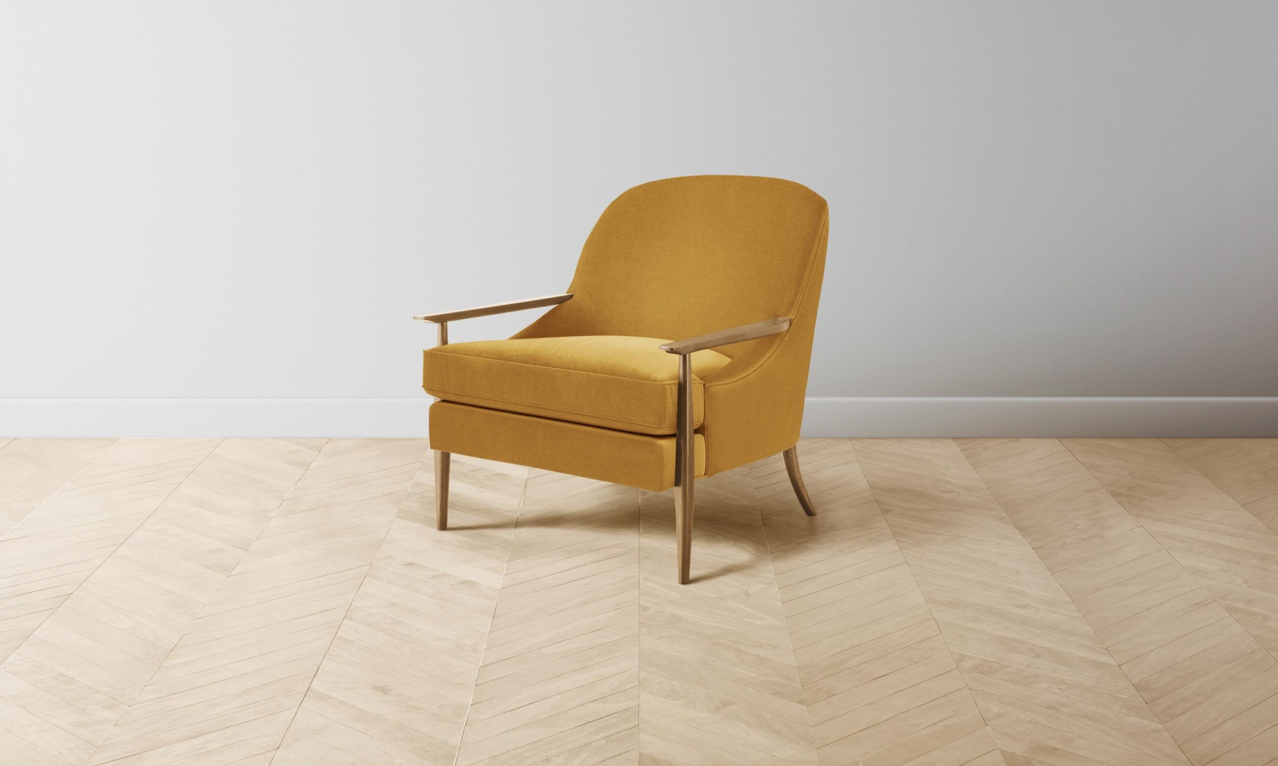 The Leroy Chair - Mohair Amber