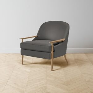 The Leroy Chair - Pebbled Leather Ash