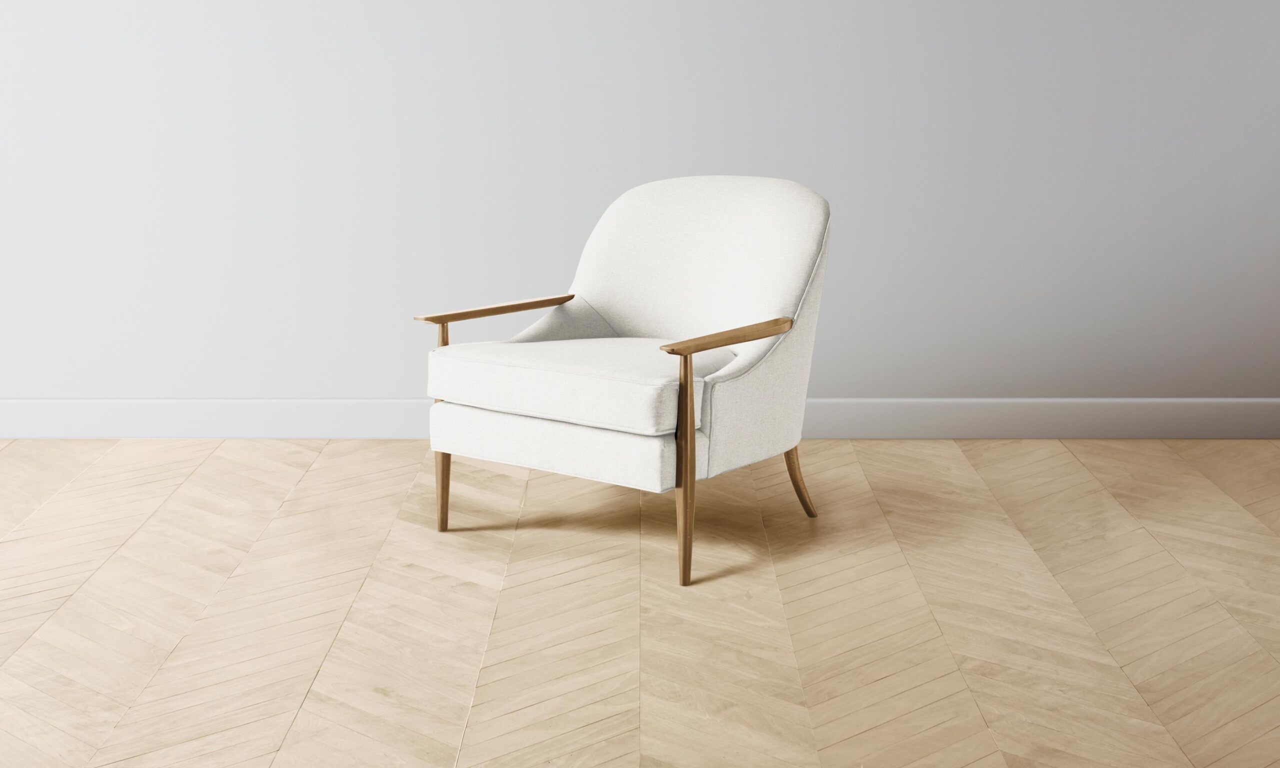 The Leroy Chair - Performance Linen Weave Flour