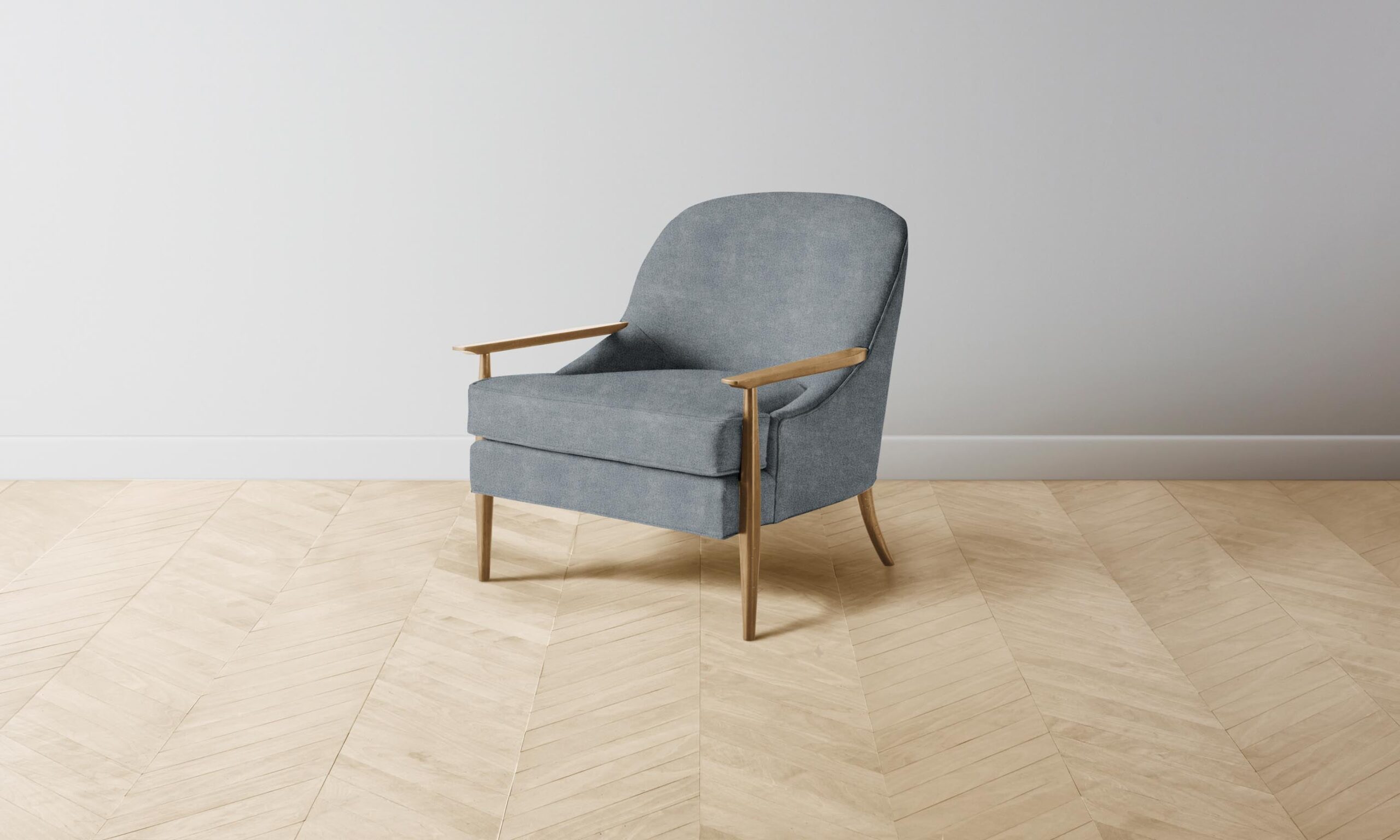 The Leroy Chair - Performance Mélange Weave Aegean