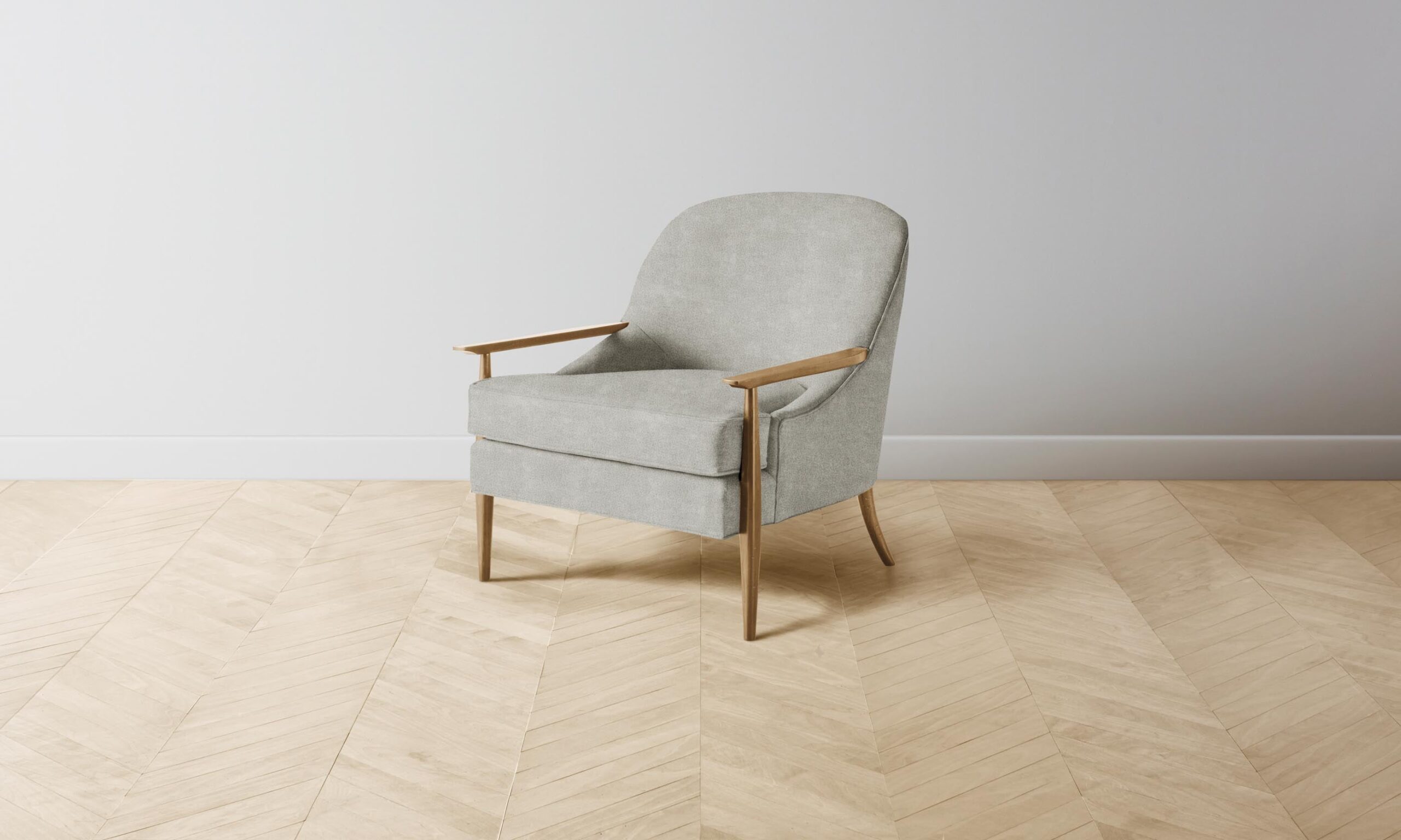 The Leroy Chair - Performance Mélange Weave Flint