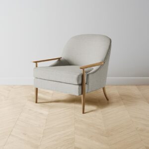 The Leroy Chair - Performance Textured Linen Flax