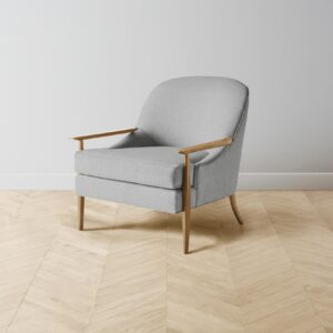 The Leroy Chair - Performance Linen Weave Cloud