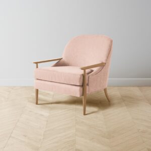 The Leroy Chair - Performance Velvet Dusty Rose