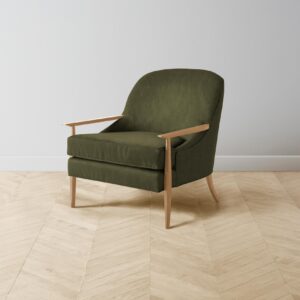 The Leroy Chair - Performance Velvet Olive