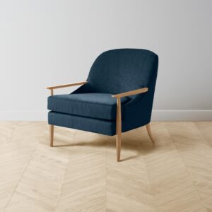 The Leroy Chair - Performance Velvet Sapphire