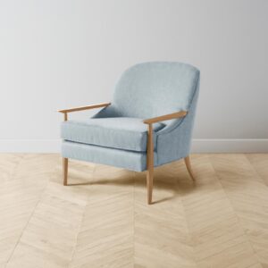 The Leroy Chair - Performance Velvet Sky