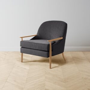 The Leroy Chair - Performance Velvet Slate