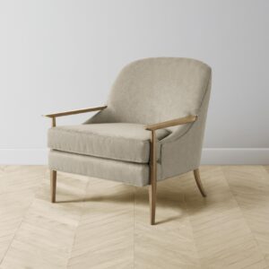 The Leroy Chair - Performance Velvet Taupe