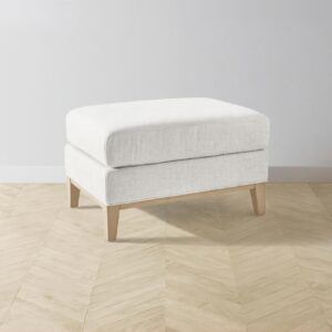 ludlow-ottoman_belgian-linen-egret_driftwood2.0.jpg The Ludlow Ottoman - Heritage Belgian Linen Egret