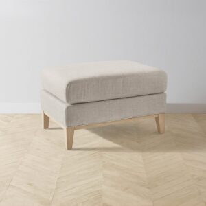 The Ludlow Ottoman - Heritage Belgian Linen Summit