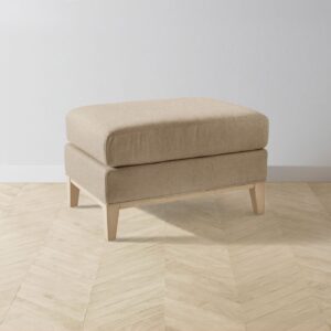 The Ludlow Ottoman - Italian Brushed Wool Fox