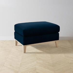 The Ludlow Ottoman - Mohair Admiral