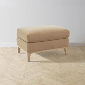The Ludlow Ottoman - Mohair Almond