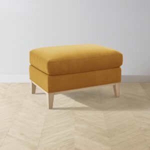 The Ludlow Ottoman - Mohair Amber