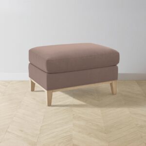 The Ludlow Ottoman - Mohair Peony