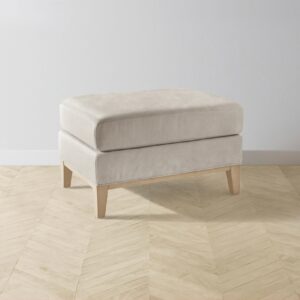 The Ludlow Ottoman - Nubuck Leather Sail