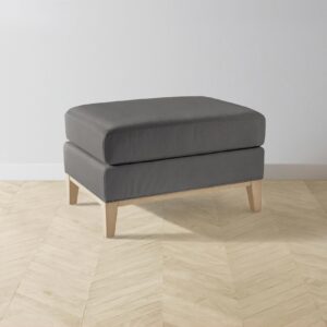 ludlow-ottoman_pebbled-leather-ash_driftwood2.0.jpg The Ludlow Ottoman - Pebbled Leather Ash