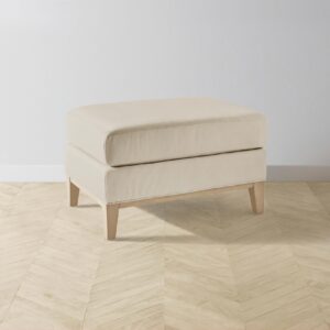 ludlow-ottoman_pebbled-leather-stone_driftwood2.0.jpg The Ludlow Ottoman - Pebbled Leather Stone