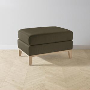 ludlow-ottoman_pebbled-leather-truffle_driftwood2.0.jpg The Ludlow Ottoman - Pebbled Leather Truffle