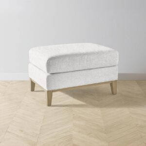 The Ludlow Ottoman - Performance Tweed Salt