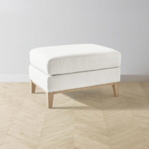 The Ludlow Ottoman - Performance Woven Chenille Lace