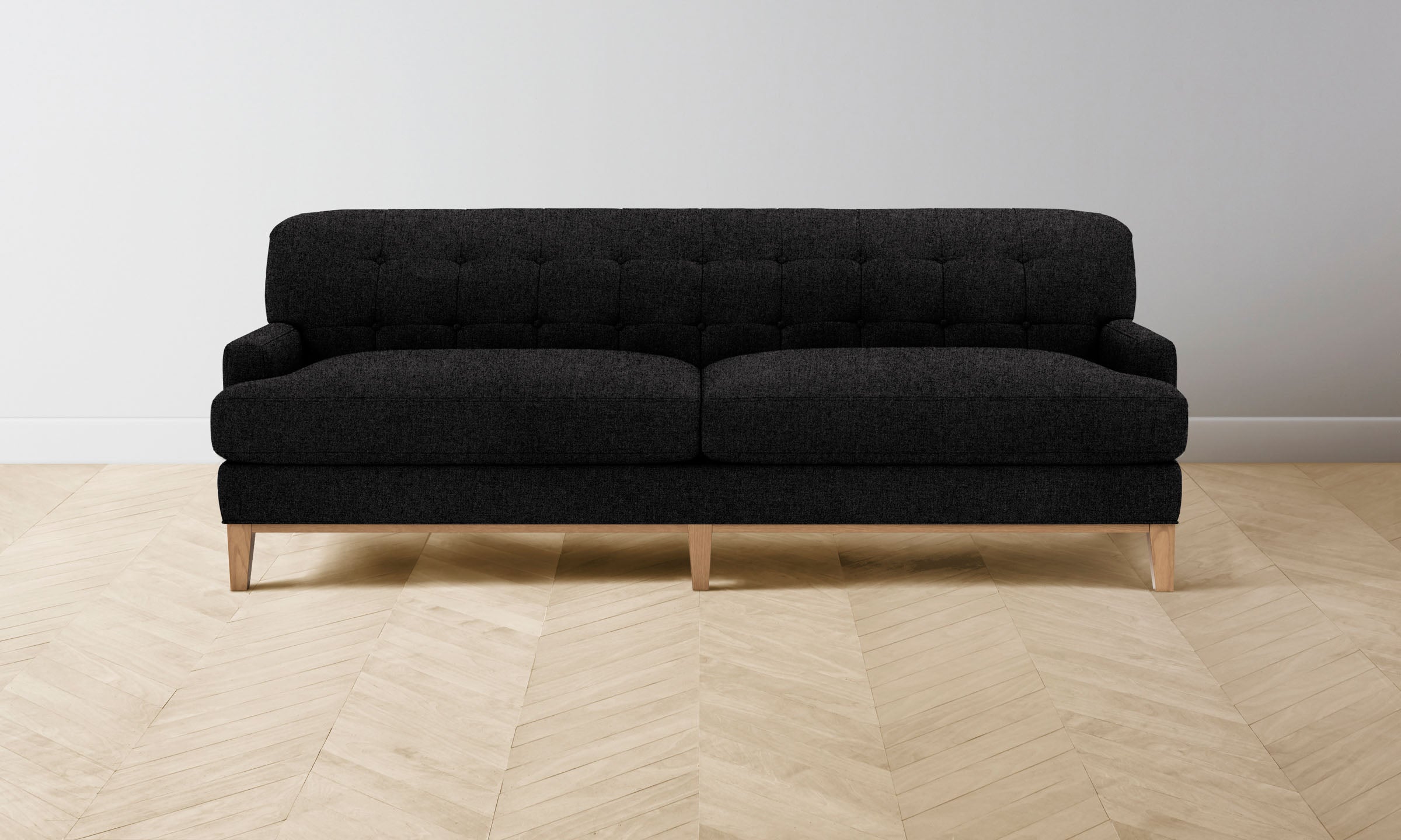 The Ludlow Sofa - Italian Brushed Wool Pepper