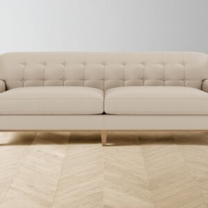 ludlow-sofa_pebbled-leather-stone_pecan2.0.jpg The Ludlow Sofa - Pebbled Leather Stone