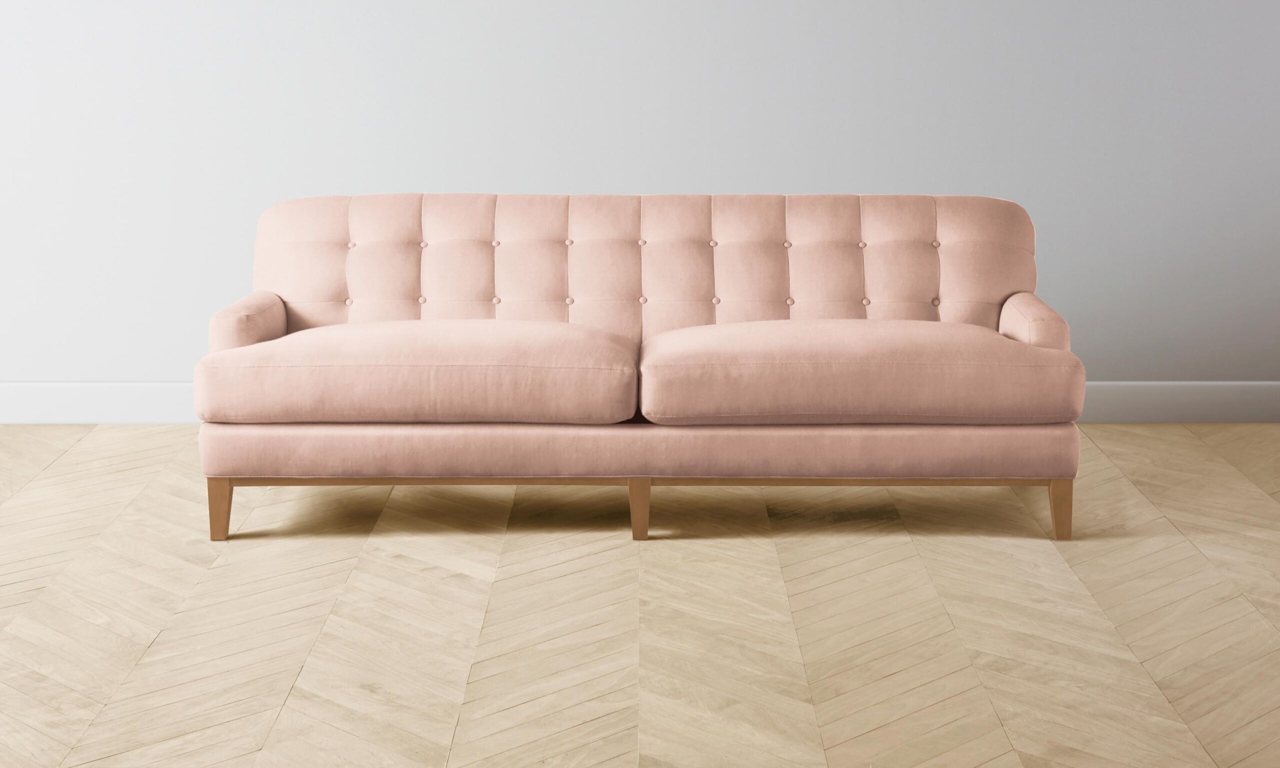 The Ludlow Sofa - Performance Velvet Dusty Rose