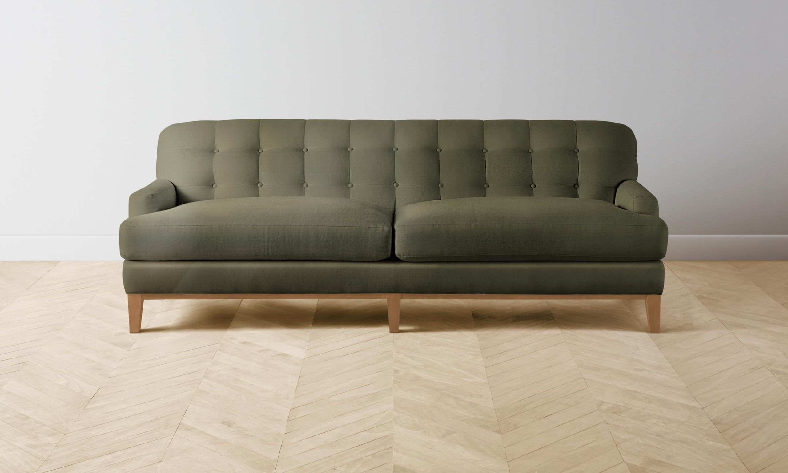 The Ludlow Sofa - Performance Velvet Olive