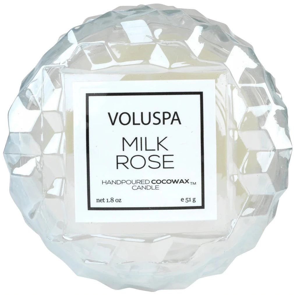 Milk Rose Macaron Candle