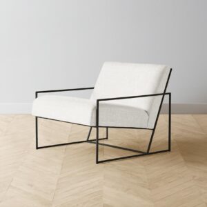 mercer-chair_belgian-linen-egret_black2.0.jpg The Mercer Chair - Heritage Belgian Linen Egret