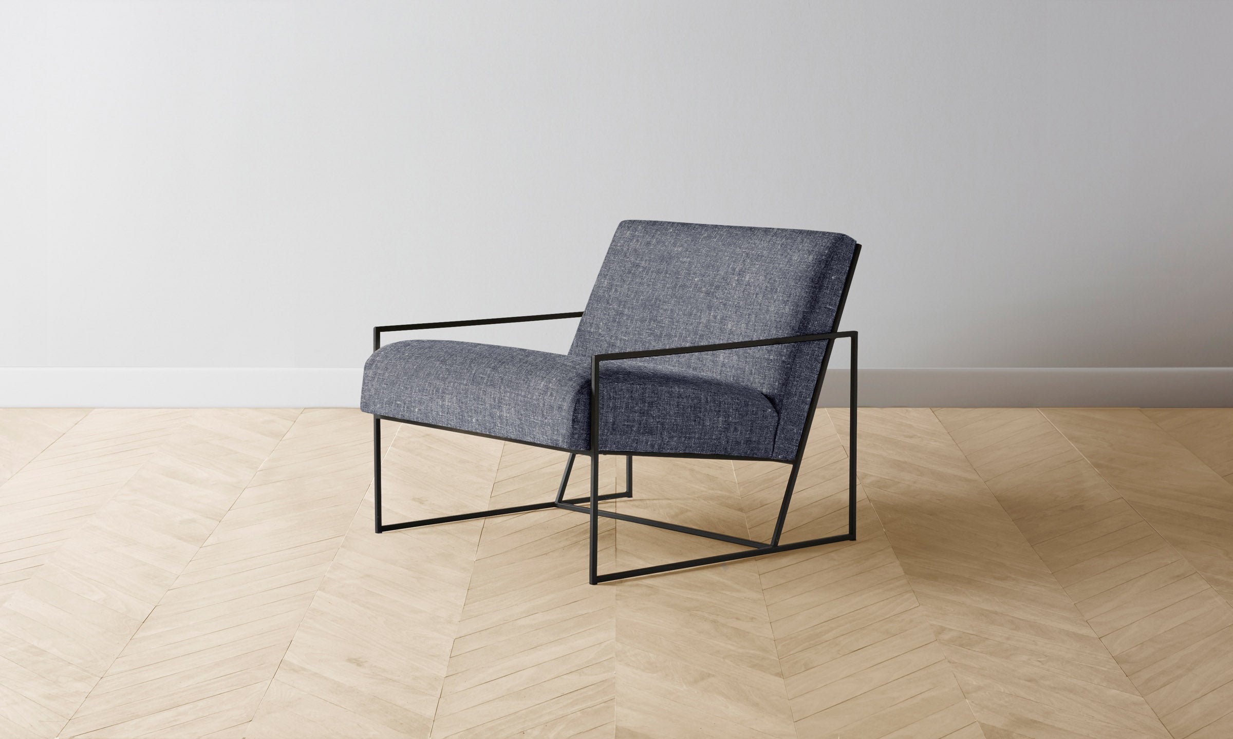 The Mercer Chair - Heritage Belgian Linen Lake