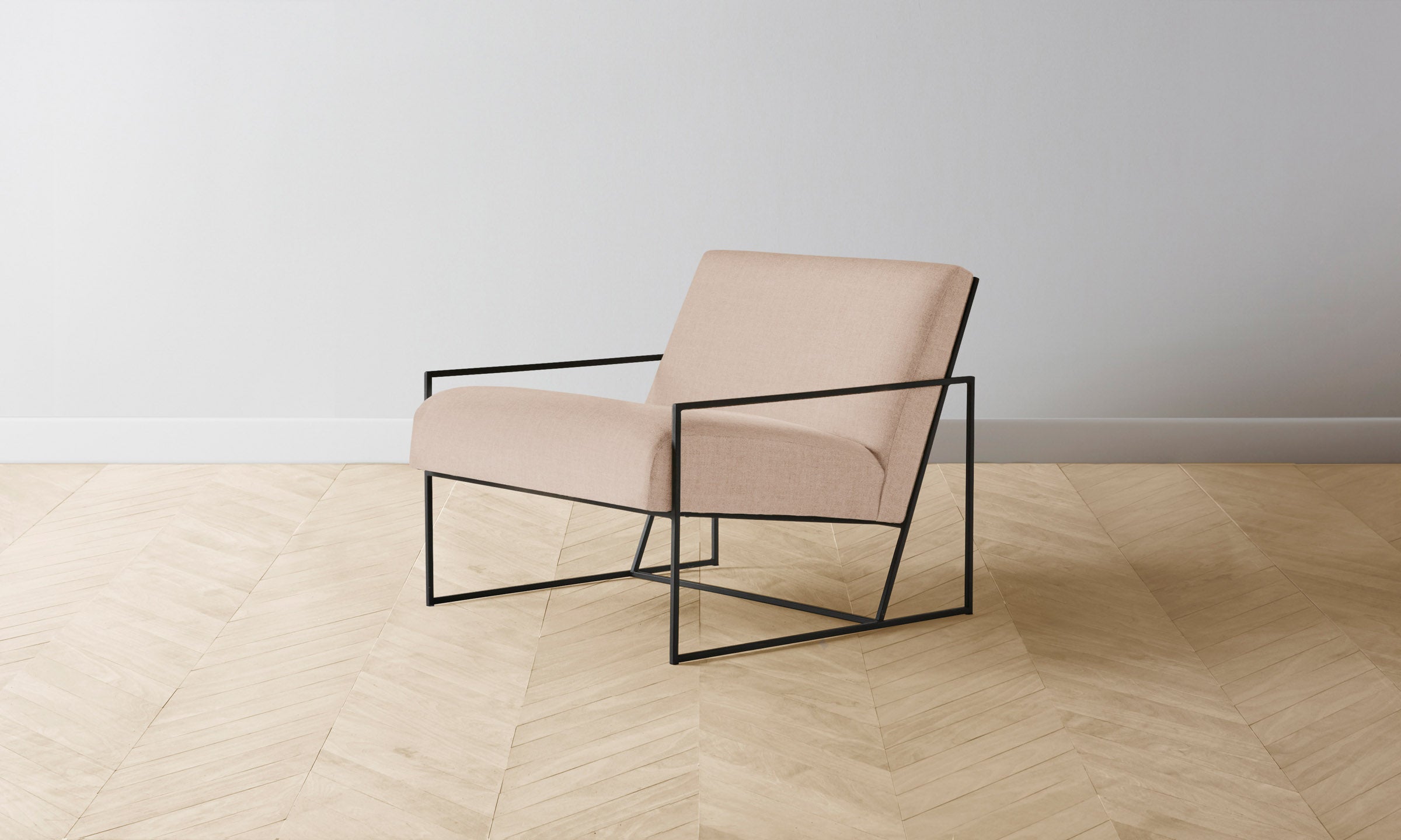 The Mercer Chair - Heritage Belgian Linen Petal